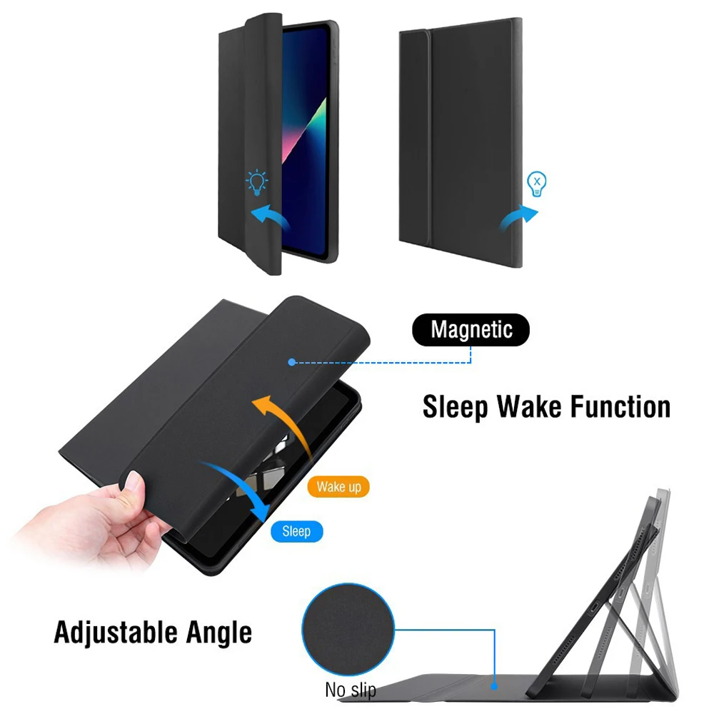 

Чехол для iPad Air 11 2025, iPad 10-го, 11-го поколений, A16, 9-го поколения, iPad Pro 11, 10.9, 12.9 дюймов, M2, M3, M4, Mini 6, 7, A17, умный чехол-подставка