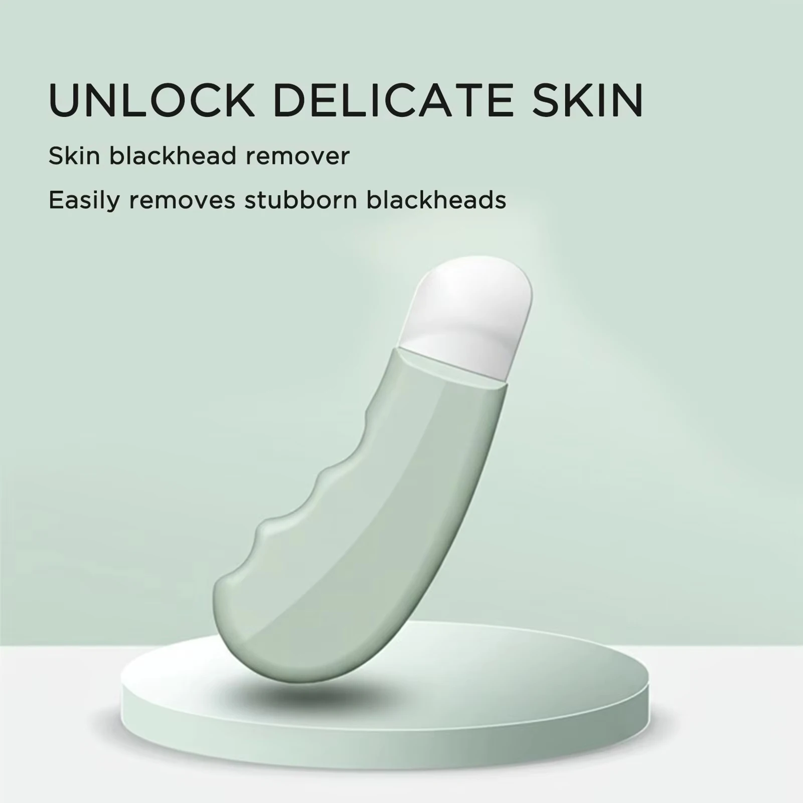 Strumento per la rimozione di punti neri ultrasottile - Detergente manuale per pori per naso e viso Estrattore di comedoni in acciaio inossidabile con impugnatura ergonomica