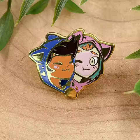 Cute Luz And Amity Enamel Brooch Funny Cartoon Owl Lapel Pin Souvenir Fantasy Jewelry Fans Gifts Accessory