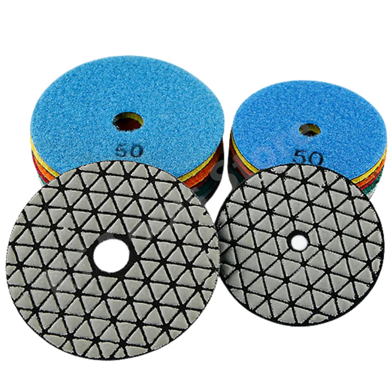 

7PCS 3/4Inch Diamond Dry Polishing Pads Soft Abrasive Gloss Pad Polishing Discs Granite Marble Stone Grinding Sanding Tools