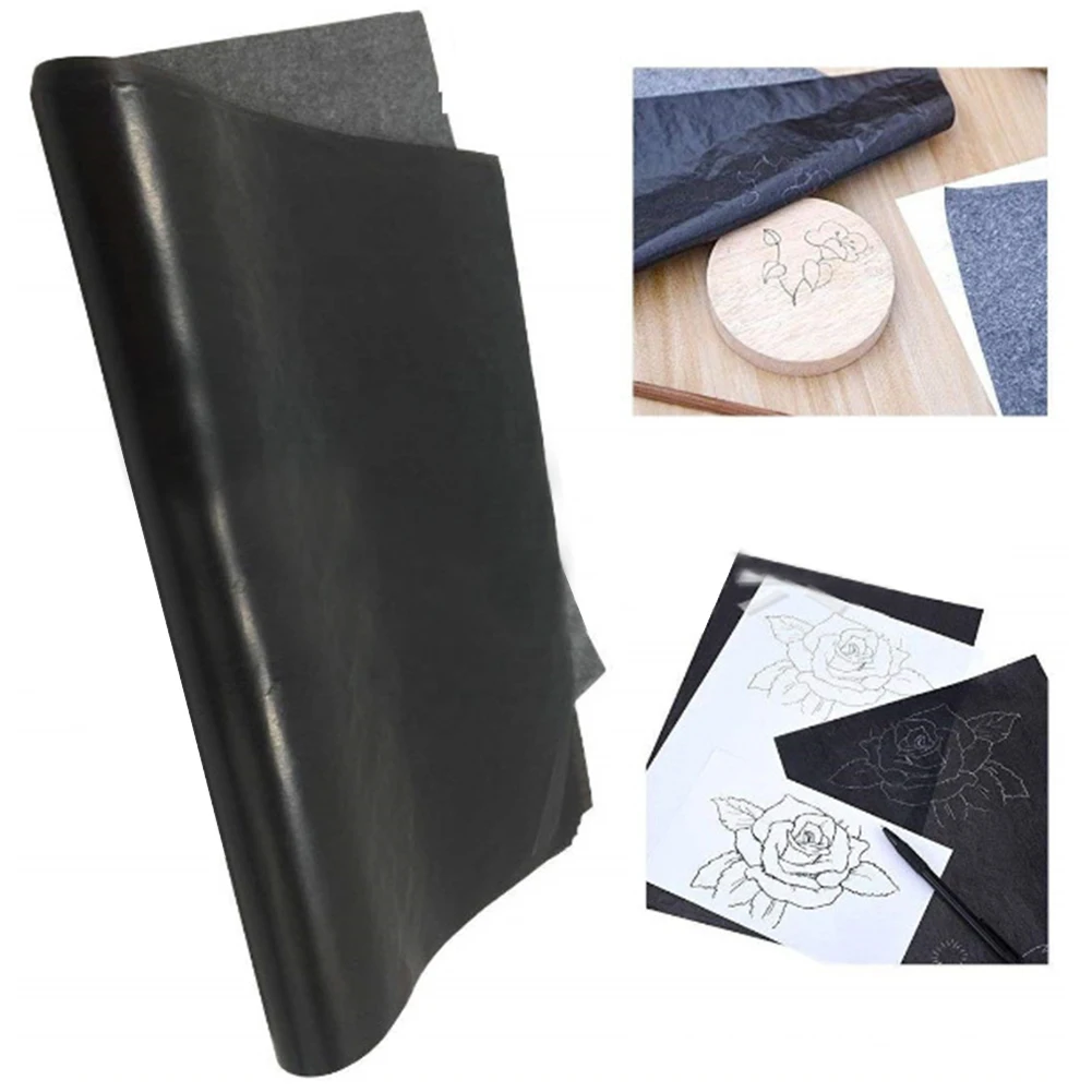 Papel Carbono Reutilizável para Transferência DIY, Artesanato, Grafite, Queima De Madeira, Escola E Escritório Papelaria, Rastreamento Cópia, 25 Folhas