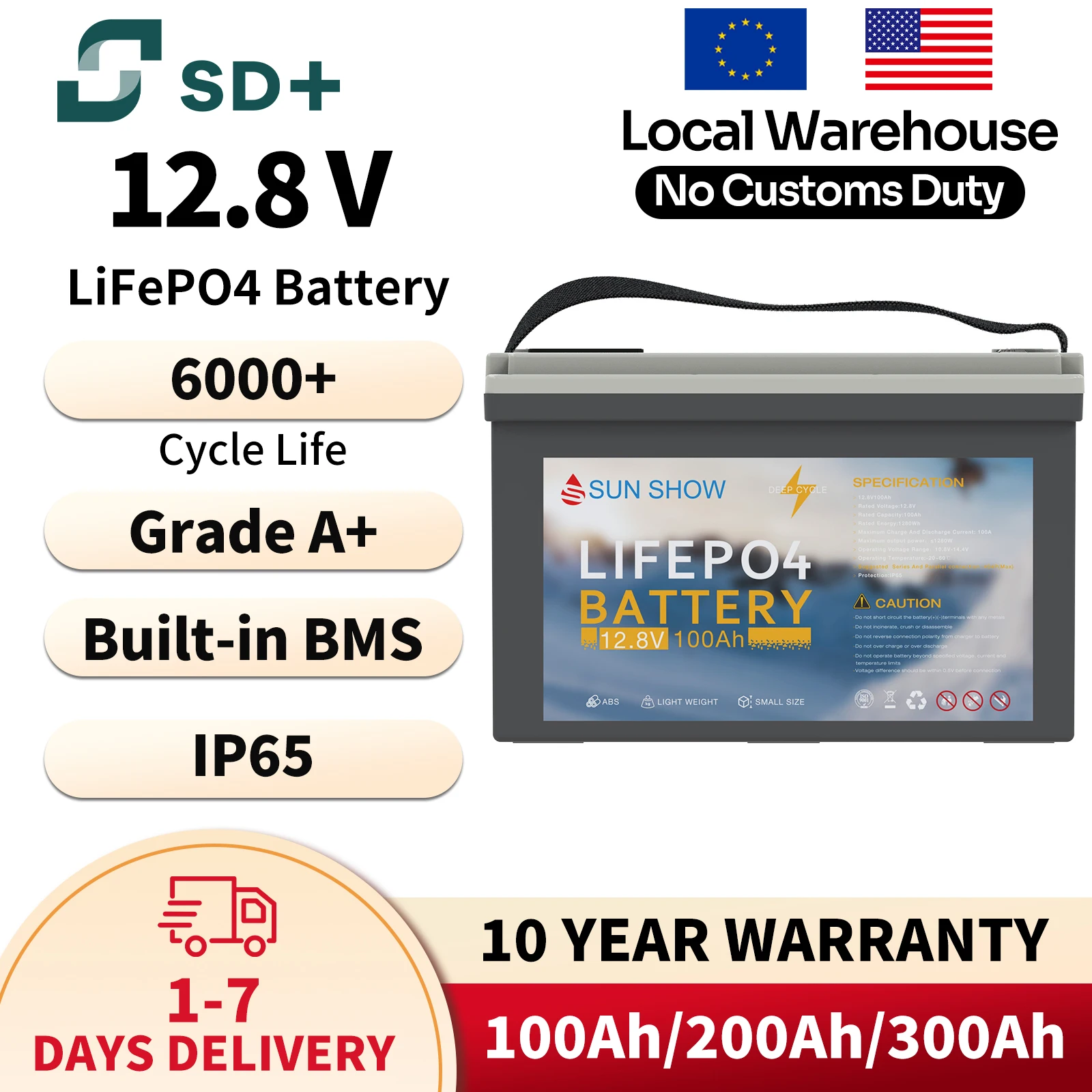 Sandisolar 12V 100A…