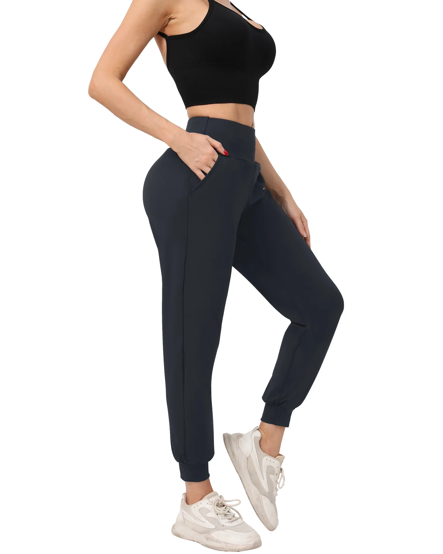 سراويل رياضية فضفاضة للسيدات، سراويل لياقة بدنية كاجوال سريعة الجفاف للتدريب على الجري