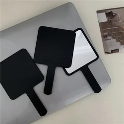 Eyelash Extension Handheld Makeup Mirror Square Makeup Vanity Mirror with Handle Hand Mirror Salon Compact Mirrors