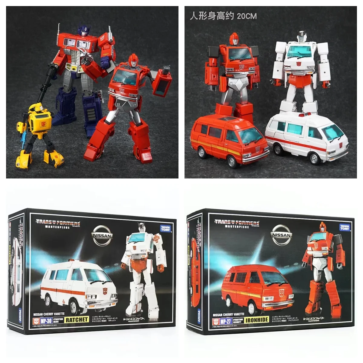Takara Tomy Transformers MP-27 Ironhide MP-30 Ratel Transformator Speelgoed voor Kinderen Transformers Actiefiguren Speelgoed voor Kinderen