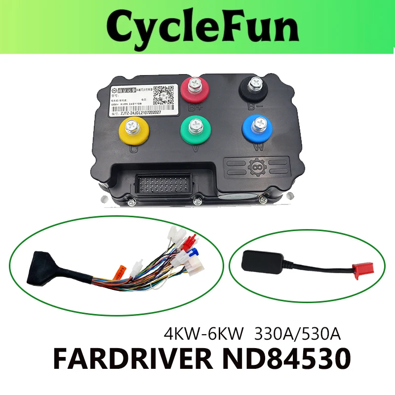 

FarDriver ND84530 4KW-6KW BLDC синусоидальный контроллер 330A программируемый регенный тормоз для электрических скутеров, аксессуары для мотоциклов