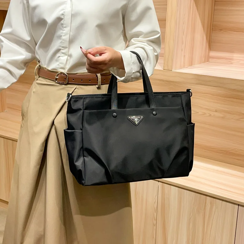 Bolso cruzado informal de gran capacidad, bolso con cremallera para mujer, bolso de hombro lujoso y moderno, bolso portátil para mujer