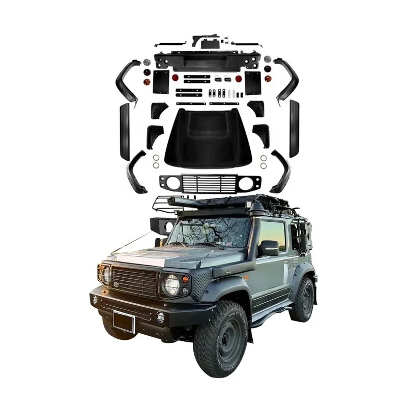 High Quality 3/5 Doors Little D Style Front Bumper Body Kit Fit for Jimny JB64/JB74 2019-2023