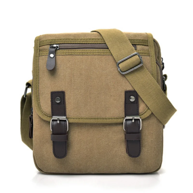 

Casual fashion canvas men's bag Vintage men's canvas shoulder bag Fashion men's business messenger bag