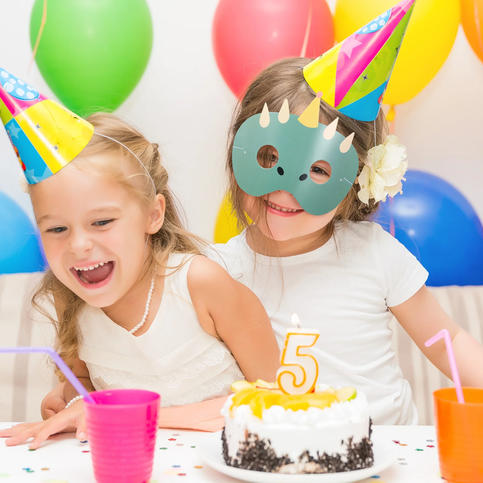 

8Pcs Birthday Eye Mask Animal Masks Lightweight Polyester Reusable Party Cosplay Decor Carnival Masquerade Stage Performance