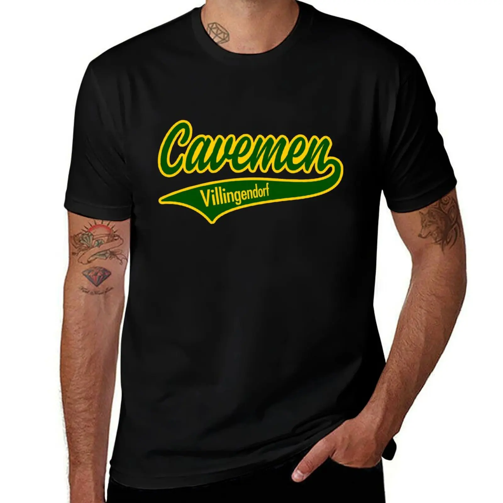 Baseball team Cavemen Villingendorf e.V. -Lettering- T-Shirt t shirt man cotton T-Shirt