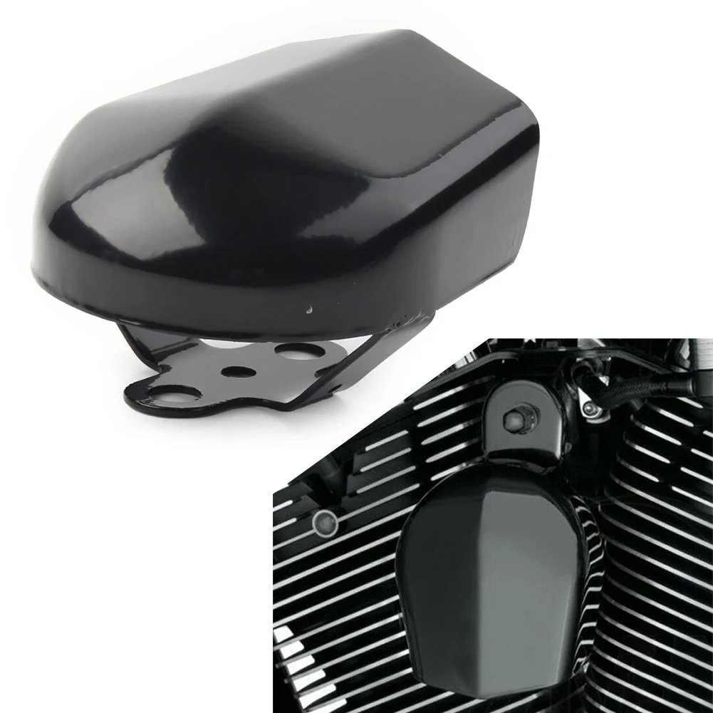 Horn Cover for Harley Touring Road King Glide Street FLHR FLHX 1993-2018 Gloss Black Metal