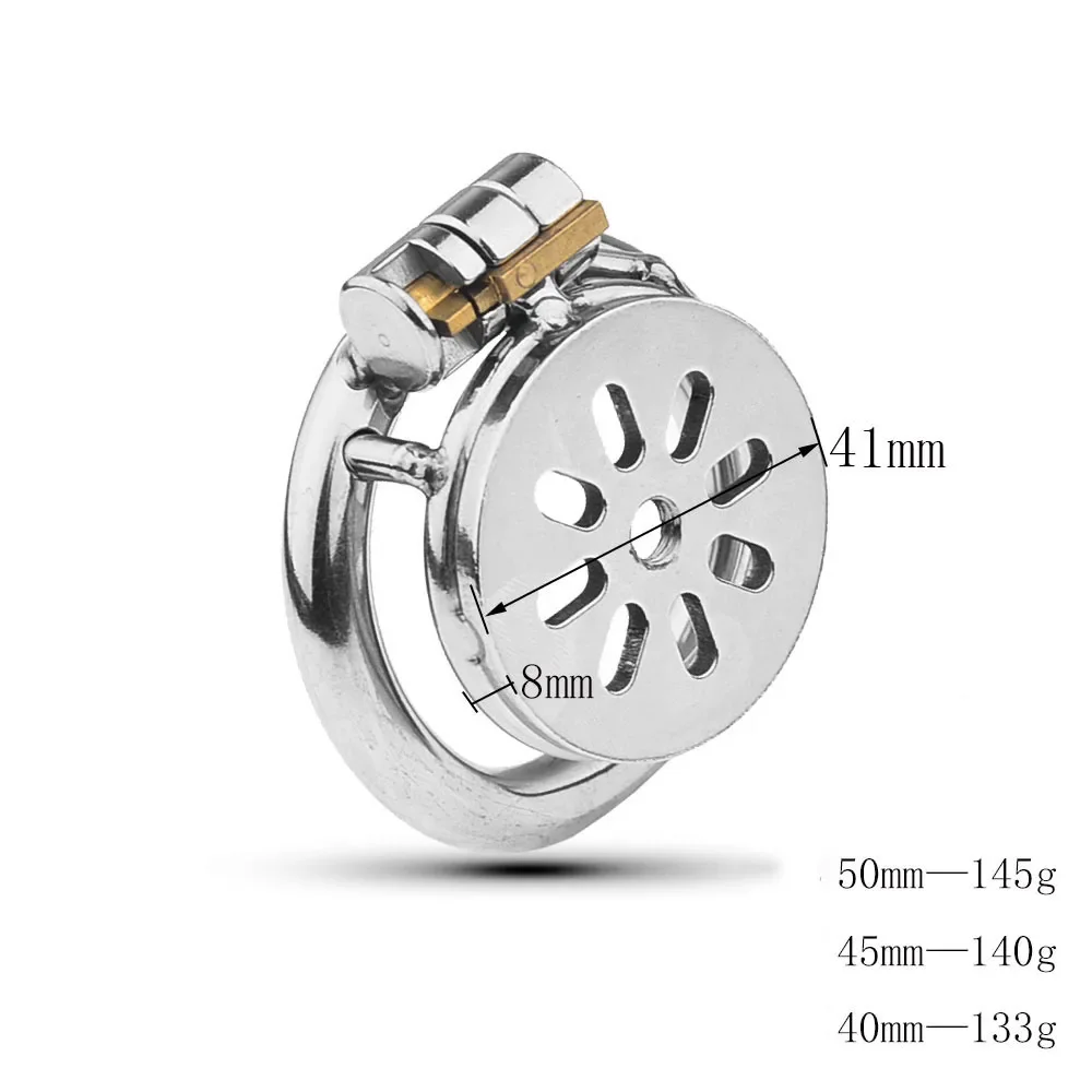 Male Small/Super Small Chastity Cage Stainless Steel Chastity Device Penis Cage Cock Ring With Lock Sex Toys For Men BDSM Sissy