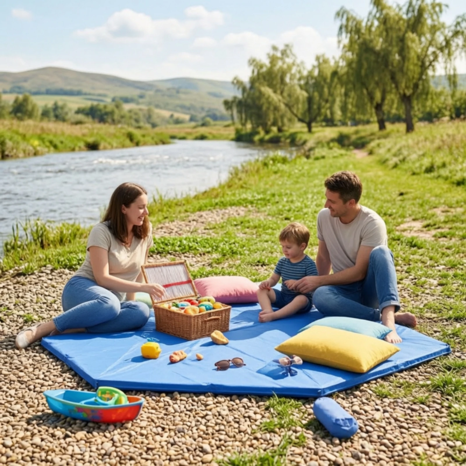 Self-Inflating Camping Mat Moisture-Proof Camping Pad with Storage Bag Folding Sleeping Mat Compact Long-Lasting for Campers