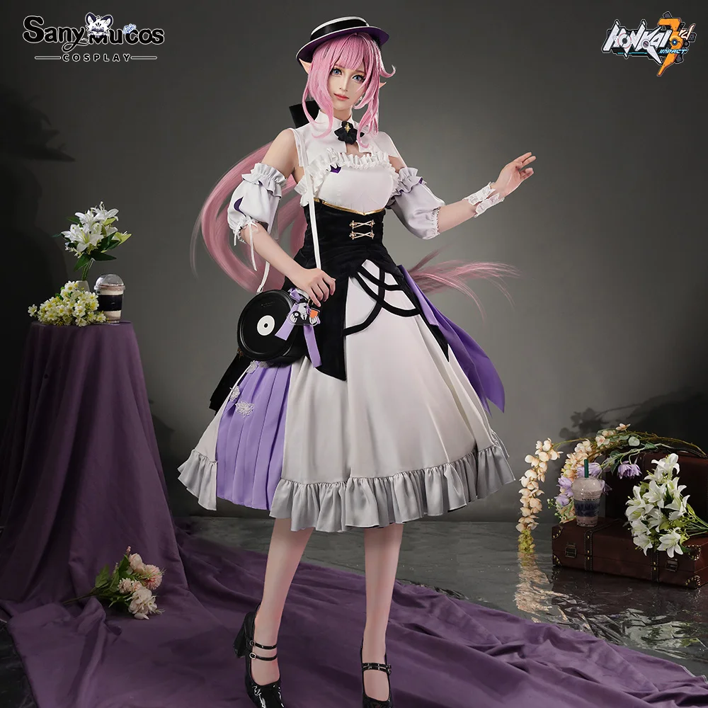 Premium Edition SanyMuCos Elysia Cospaly Honkai Impact 3rd Game Elysia Dress Cospaly Outfit Comic-con Birthday and Holiday Gifts