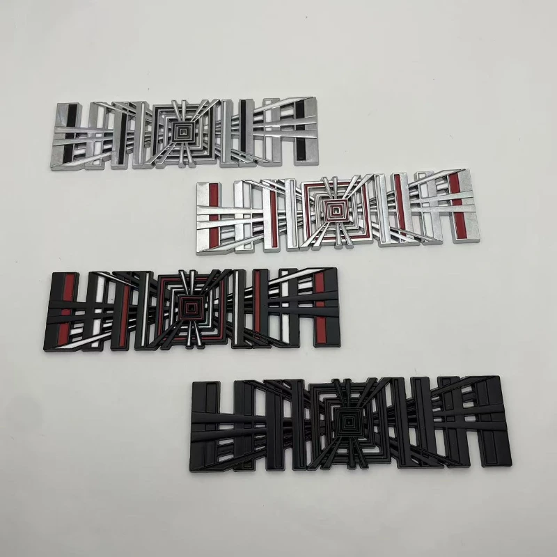 

Plaid for Tesla Model 3 Y S X Tail Tag Trunk 3D Logo Zinc Alloy Vehicle Label Emblems PLAID Badge Creative Decoration Stickers