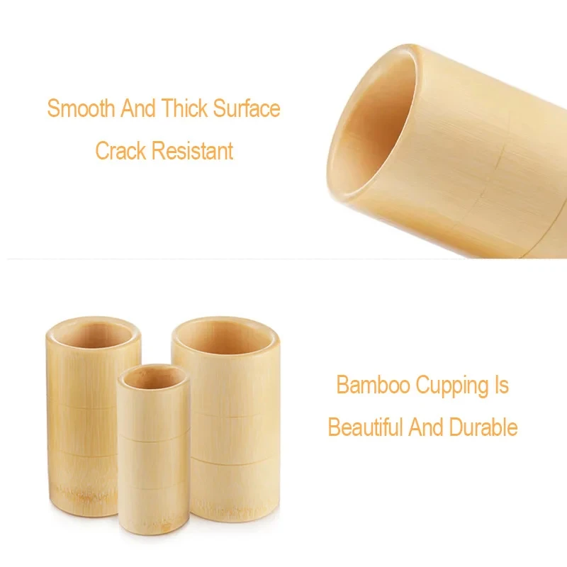 Best Quality Chinese Bamboo Cupping Cups+Free Gift Traditional Chinese Medicine Cupping Jar cupping treatment