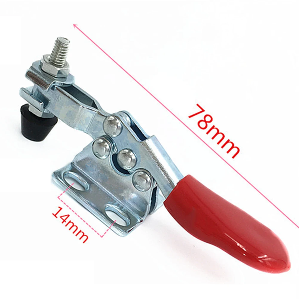 2PCS Holding Capacity Push Pull  Toggle Clamp Set GH-201 Horizontal Toggle Clamp Clip Quick Release Toggle Clamps Hand Clip Tool