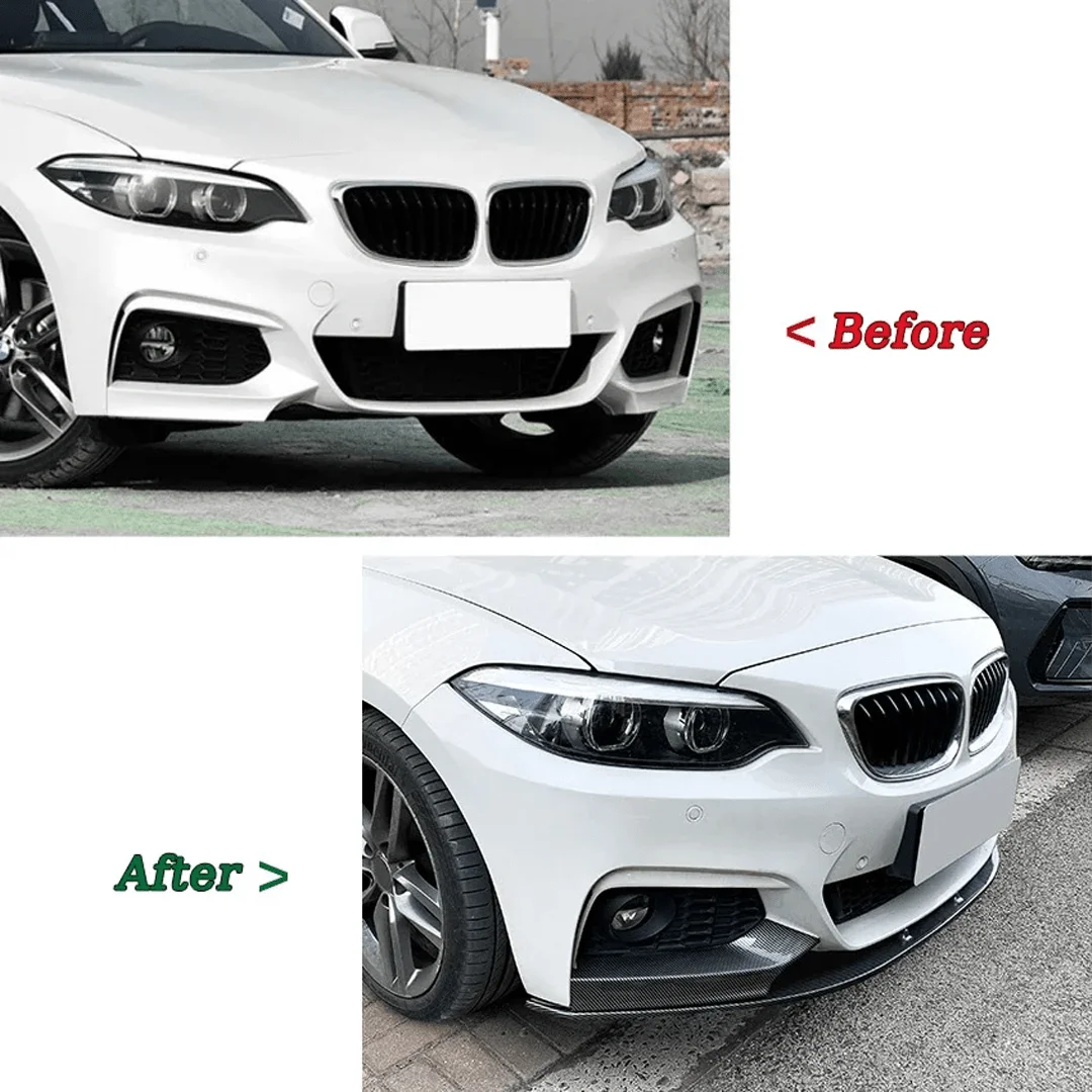 

MP Style Gloss Black Front Lip Splitter Diffuser Canard For BMW F22 F23 M Sport 2014-2019 Bumper Spoiler Body Kit