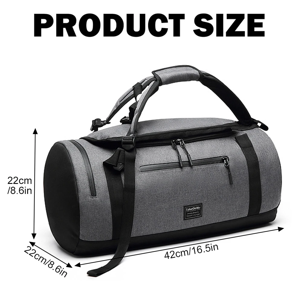 1PCS Duffle Bag for Men 40L Sports Gym Bag with Shoes Compartment Weekender Overnight Backpack for Traveling Gym Bag for Women