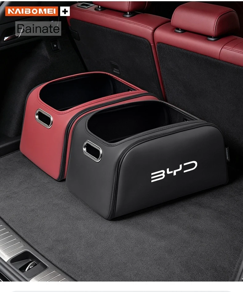 Auto-Kofferraum-Aufbewahrungsbox, für BYD DOLPHIN ATTO2 ATTO3 SEAL U 6 SEALION 7 2025 2026, Großraumige Ordnungs- und Aufbewahrungstasche Zubehör – Detail 4