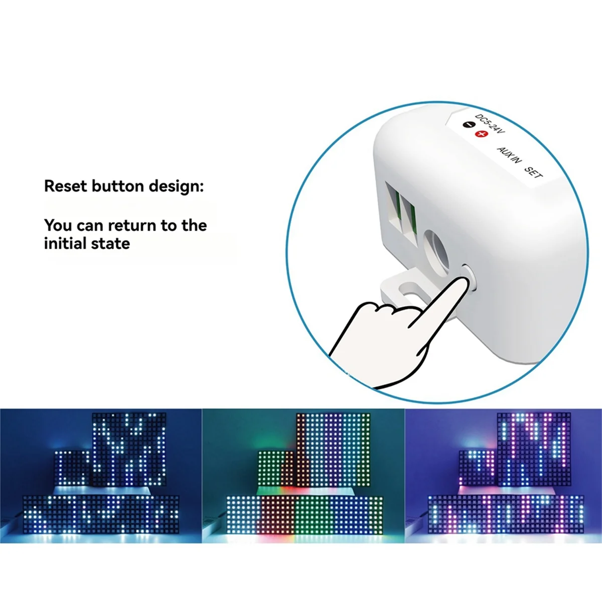 KZQ-fTuya RGB LED Strip Light Controller DC5V-24V WiFi Controller musicale Controller luce ambientale WiFi Smart App