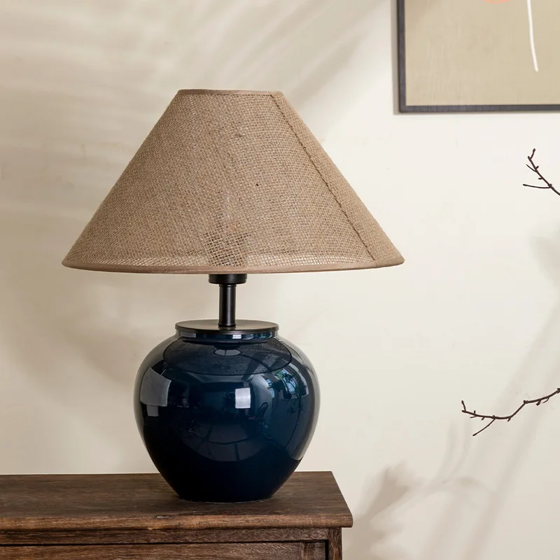 Japanese Wabi Sabi Style LED Floor Lamps Designer Ceramic Desk Lamp Living Room Homestay Bedroom