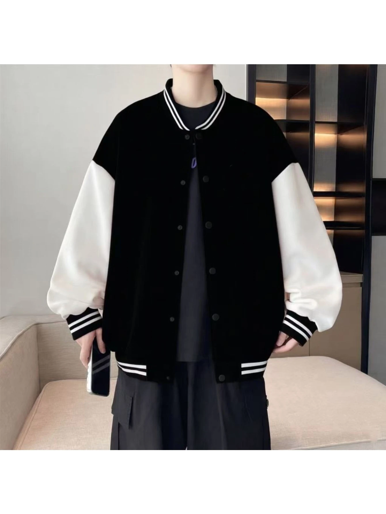 Baseball Jacket Men's 2026 New Spring Fall Couple Loose Fit Casual Sporty Youth Jacket Outerwear Trendy