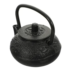 Retro Mini Teapot Cast Iron Decorative Tea Kettle Vintage Style Metal Water Heater For Office Restaurant Hotel Tearoom