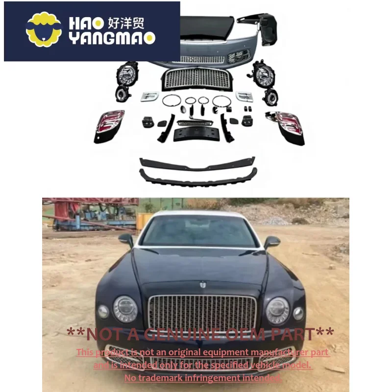 For Bentley Mulsanne FRP Kit Upgrade New Front/Rear Bumper Headlights Taillights Factory Direct High Quality