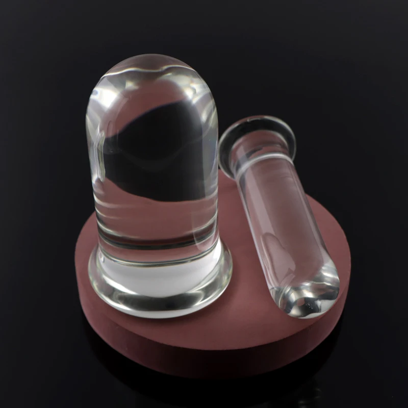 S/M/L/XL Smooth Crystal Huge Anal Plug G-spot Massager Glass Anal Dildo Butt Plug Anus Sex Toys For Couples Lesbian Erotic toys