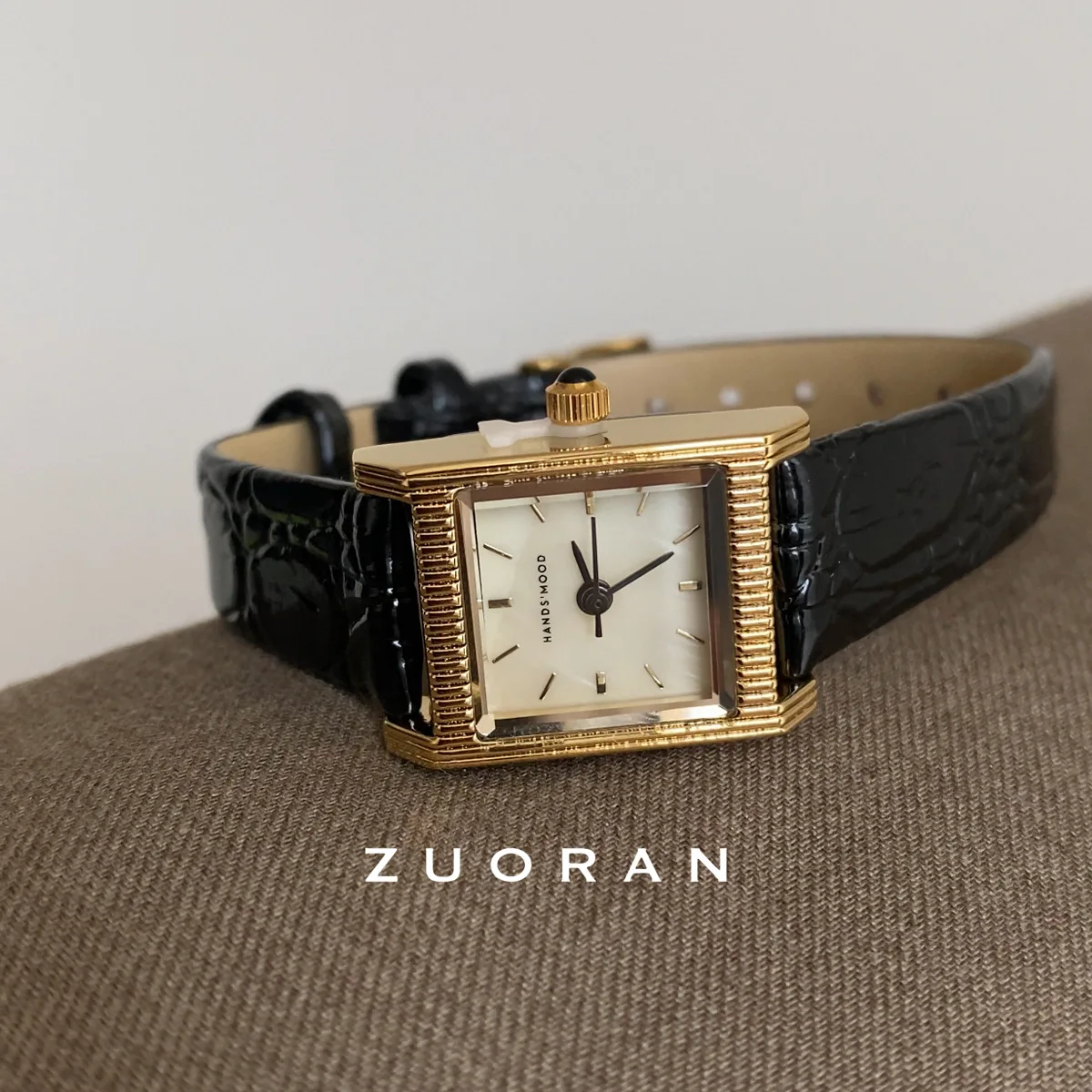 ساعة يد نسائية جديدة، ساعة كوارتز مربعة الشكل فاخرة وأنيقة وعصرية، هدية مثالية للنساء. #3