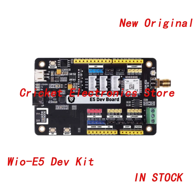 

Wio-E5 Dev Kit - STM32WLE5JC, ARM Cortex-M4 and SX126x embedded, supports LoRaWAN on EU868 & US915