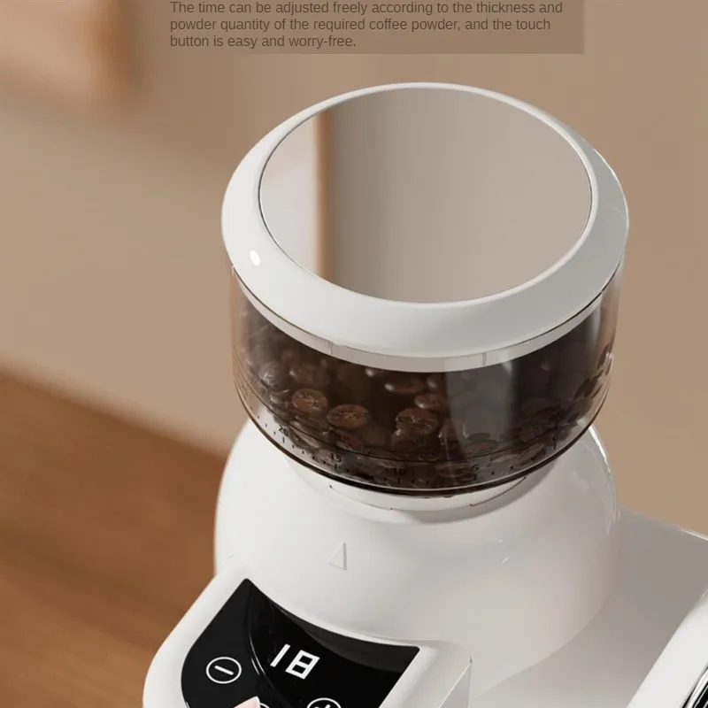 1.4LCoffee Machine Espresso Semi-automatic Household Small Office Grinding Bean Timer Easy To Clean Milk Frother with Grinder