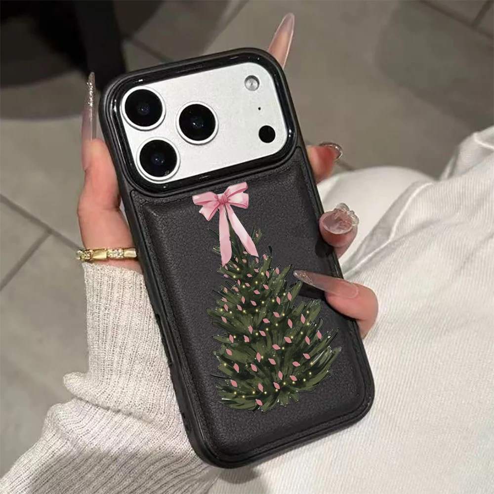 

Силиконовый чехол для телефона Merry Christmas Tree для iPhone 17, 16, 15, 14 Plus, 13, 12, 11 Pro Max 17, мягкий силиконовый чехол для телефона Air