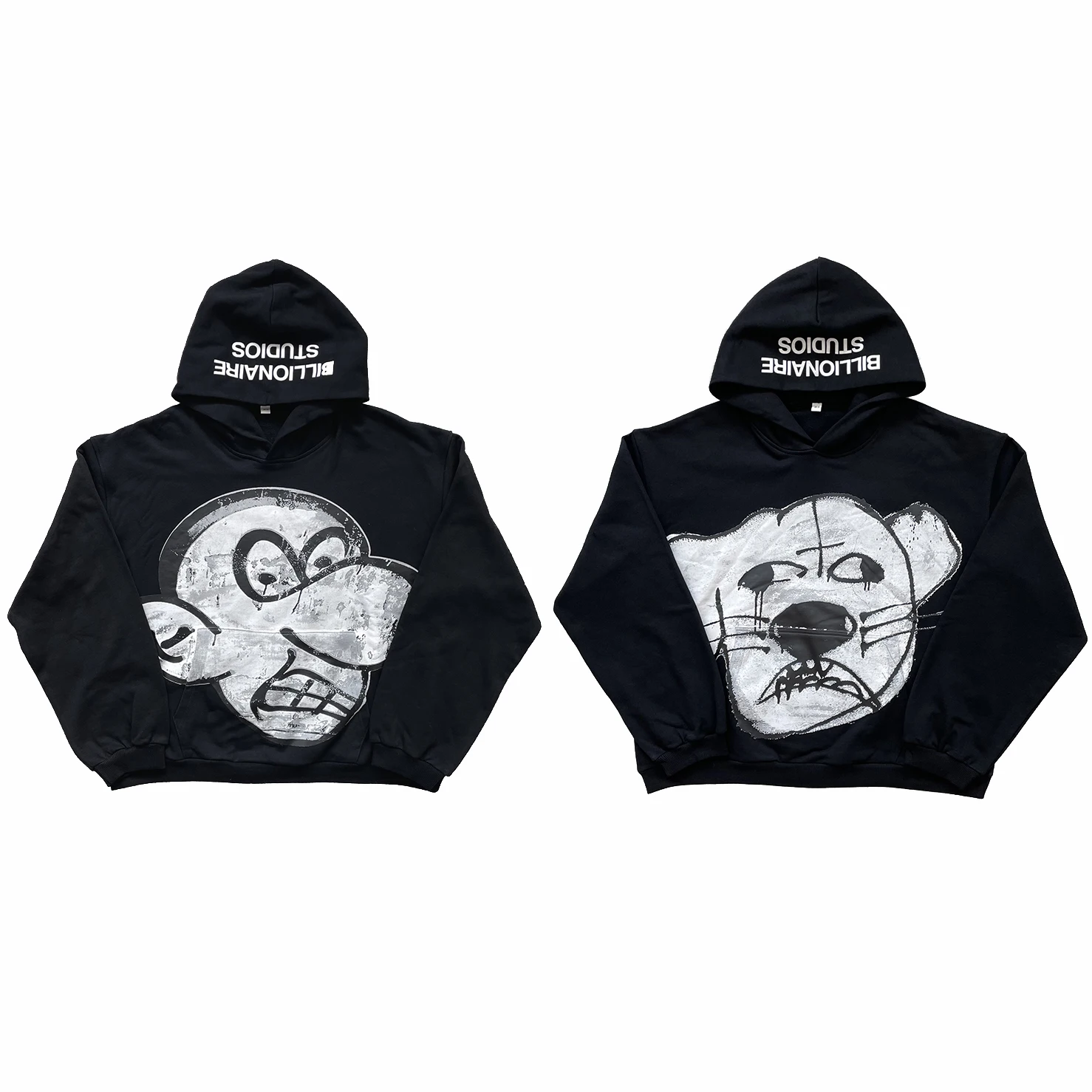 

Blutosatire Studios Hoodie ex Casual Hooded Sweatirt Straight Leg Fit Overhead Spring Autumn Winter Trendy Youthwear