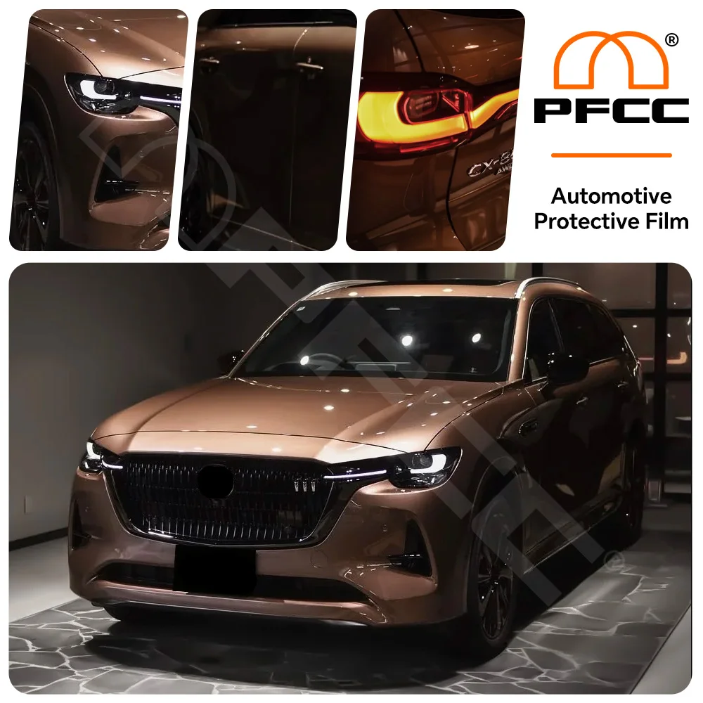 

For Mazda CX-80 2025-2026 PPF Transparent Vinyl Wrap TPU Film Pre-Cut Paint Protection Film Clear Anti-scratch Car Accessories