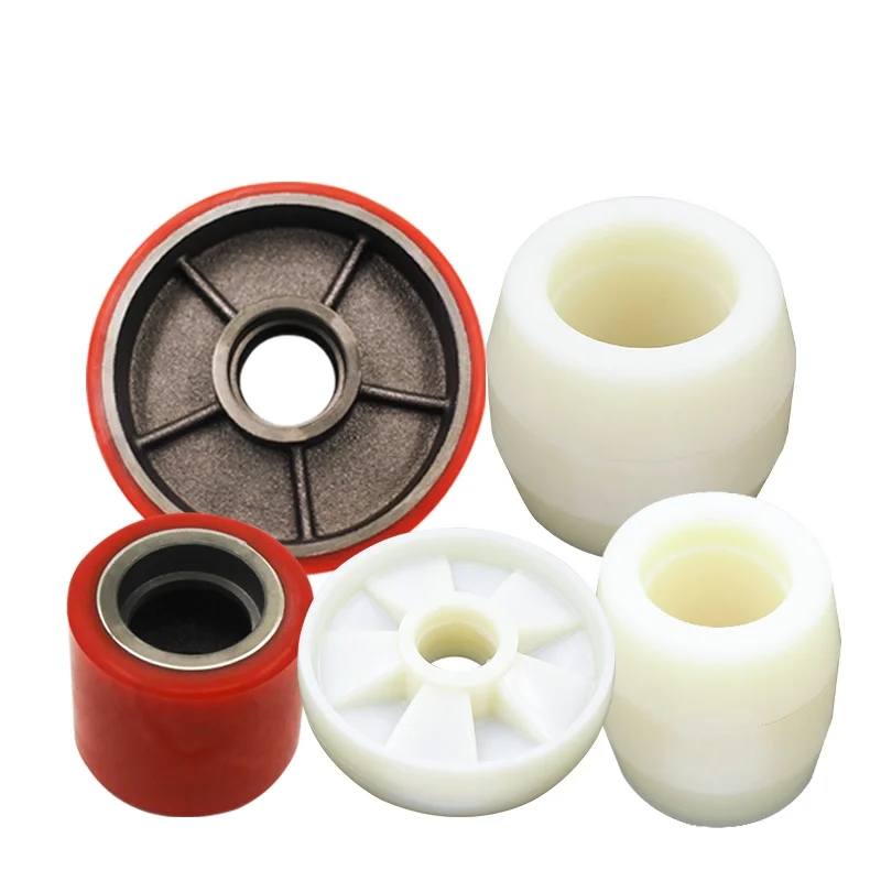 

Noli manual hydraulic forklift electric lift forklift wheel accessories Daquan PU wheel small forklift nylon wheel