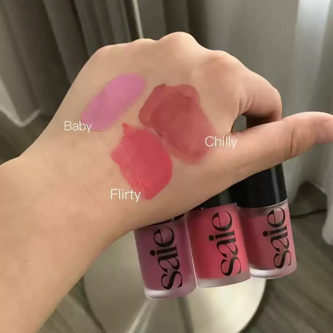 

Saie Liquid Blush Бархатные матовые водостойкие стойкие румяна Starglow Глянцевый гель-хайлайтер Натуральный пигмент для макияжа Мягкая текстура