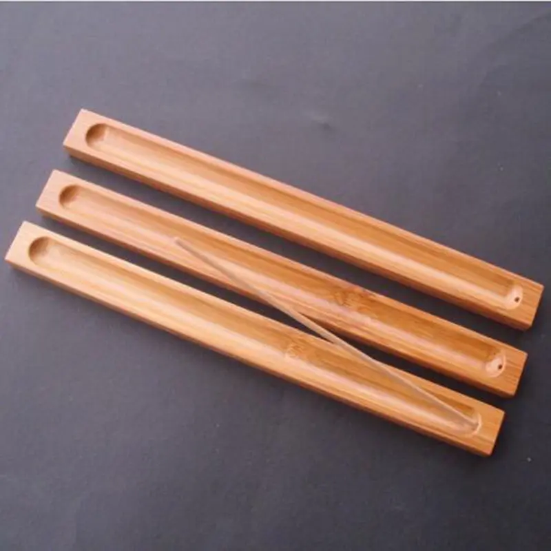 Wood Incense Stick Holder Sandalwood Coil Plate Incense Holder Fragrant Ware Stick Incense Burner Bamboo Line Incense Burner