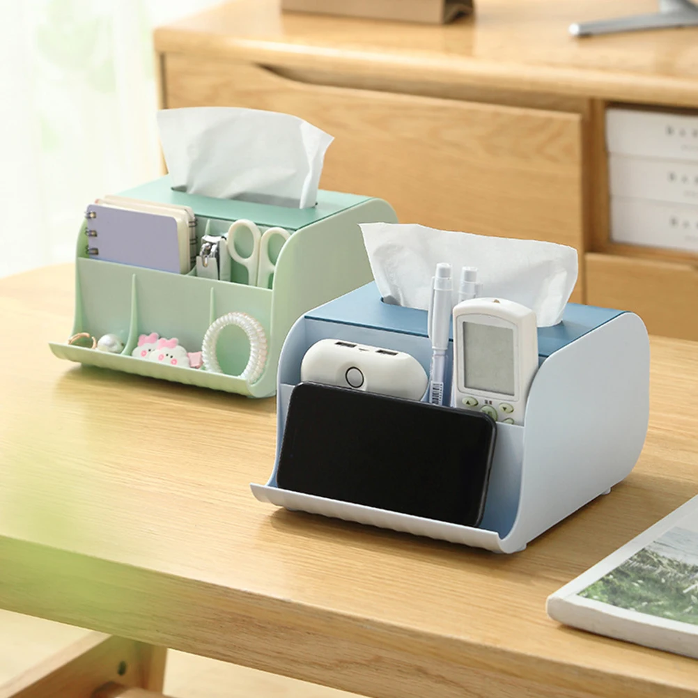 

Desktop Tissue Box Storage ganizer PP Material High Stability Easy Install Bedroom Living Room Bathroom Decor Gift