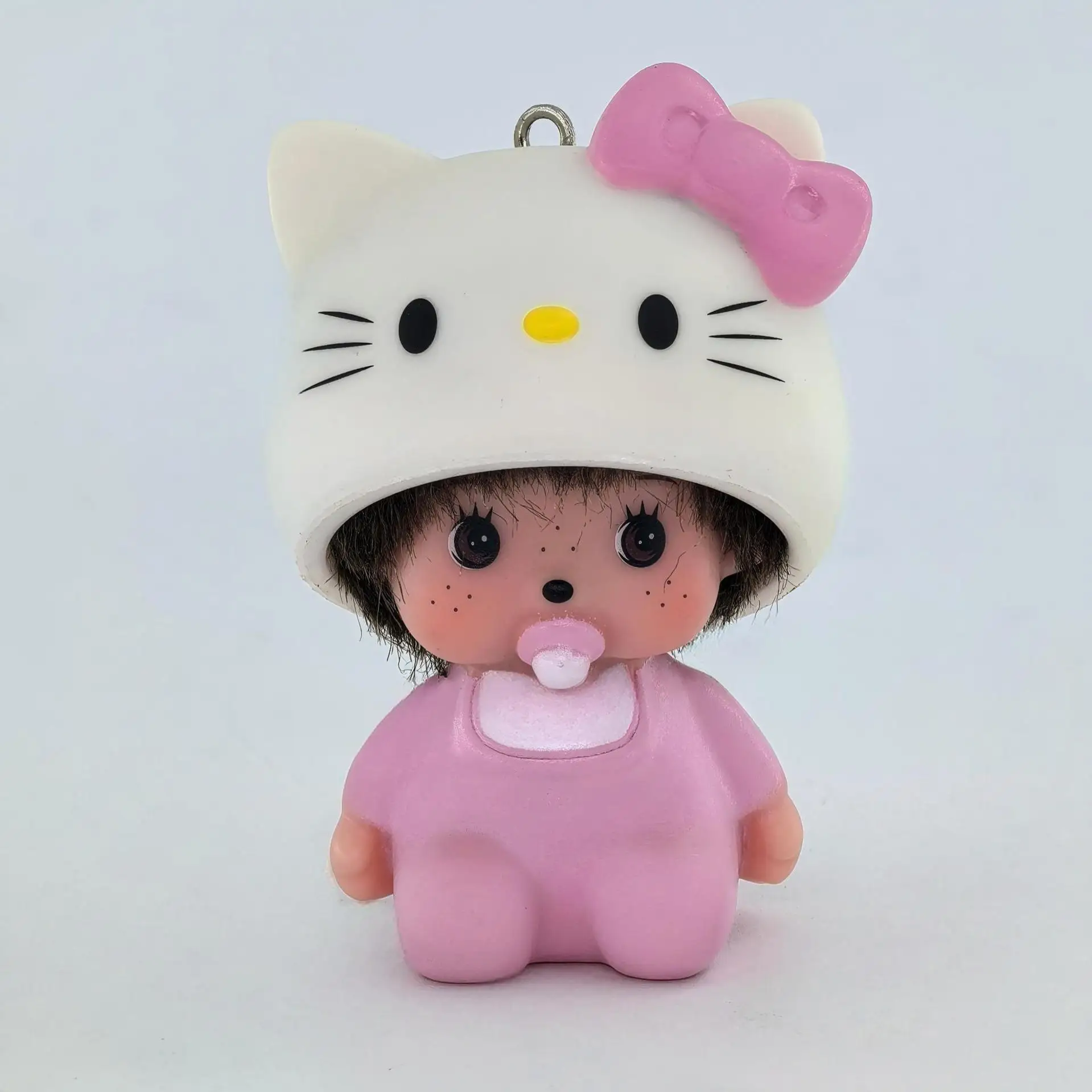 Chaveiro Hello Kitty, Chaveiro Monchhichi, Produtos Femininos de Anime Fofo, Acessórios para Mochila e Capa de Telefone KT, Presente para Meninas