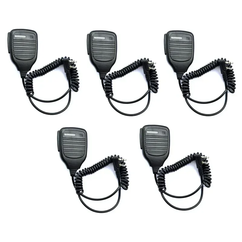 

Lot 5pcs 2 Pin K Type Shoulder Remote Handheld PTT Mic Speaker Microphone For Kenwood Baofeng UV-5R BF-888s RT-5R H777 Ham Radio