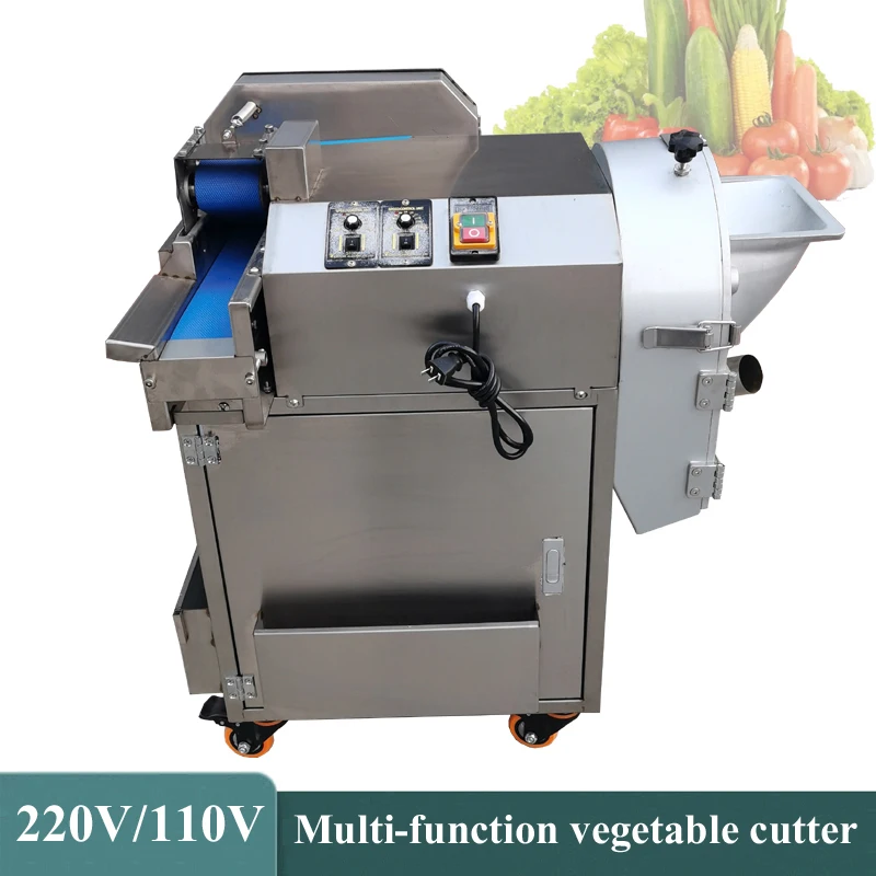 Stainless Steel Vegetable Cutting Machine Electric Slicer Cabbage Chilli Leek Chopper Scallion Celery Scallion Shredder