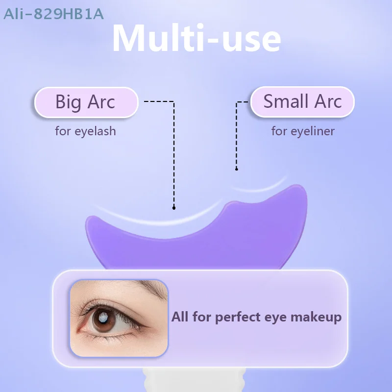 Siliconen Eyeliner Sjabloon Mascara Applicator Gids Tool Wimper Herbruikbare Oog Stencils Oogmake-Up Wimper Oogschaduw Tool