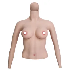 U-CHARMMORE 4th Generation Silicone Breastplate Crossdresser  Halfbody With Arms D Cup Artificial Fake Boobs Shemale