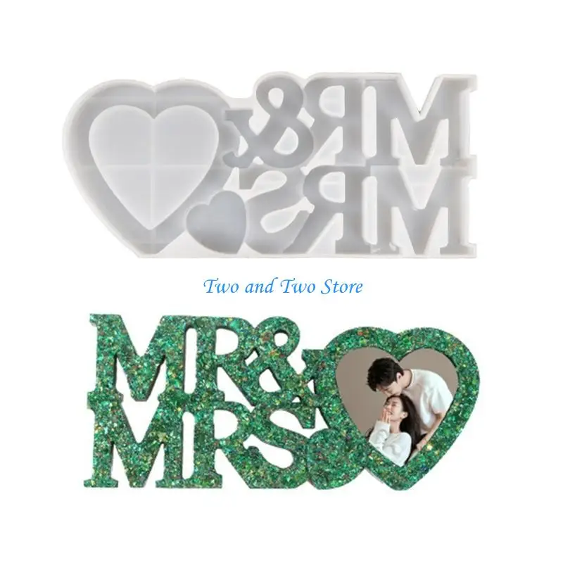 

HX6F Durable Silicone Mold Picture Frames Mould Unique Valentine's Day Ornament