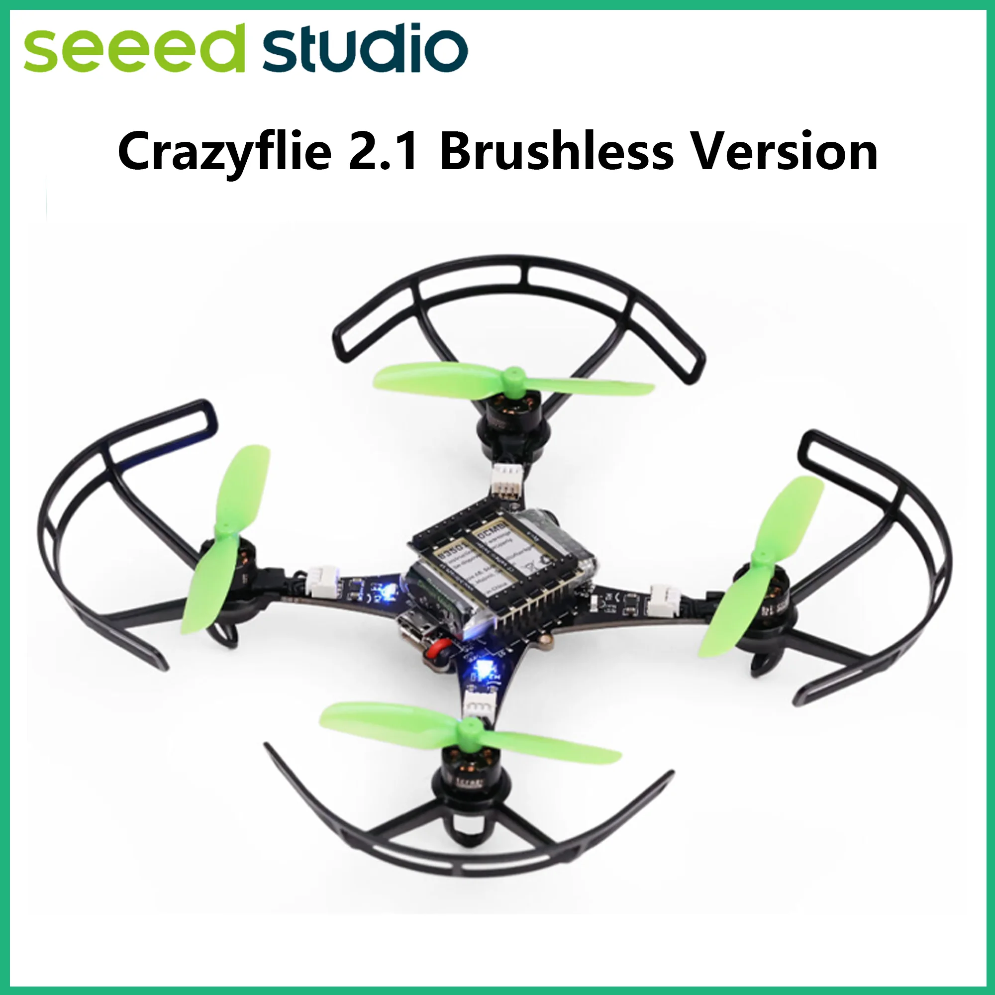 Crazyflie 2.1 Brushless Version - Open Source Mirco Quadcopter Support BLUETOOTH5 Le,Robotics,Suitable for Indoor/Small Space/