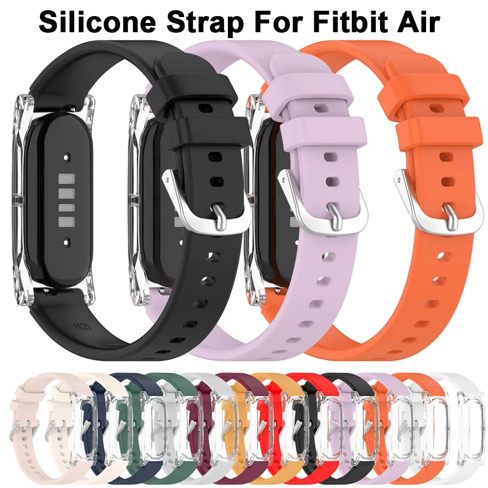 Für Google Fitbit Air Uhrenarmband, Silikon-Uhrenarmband, stoßfest, kratzfest, Armband-Zubehör, atmungsaktiv, für Fitbit Air