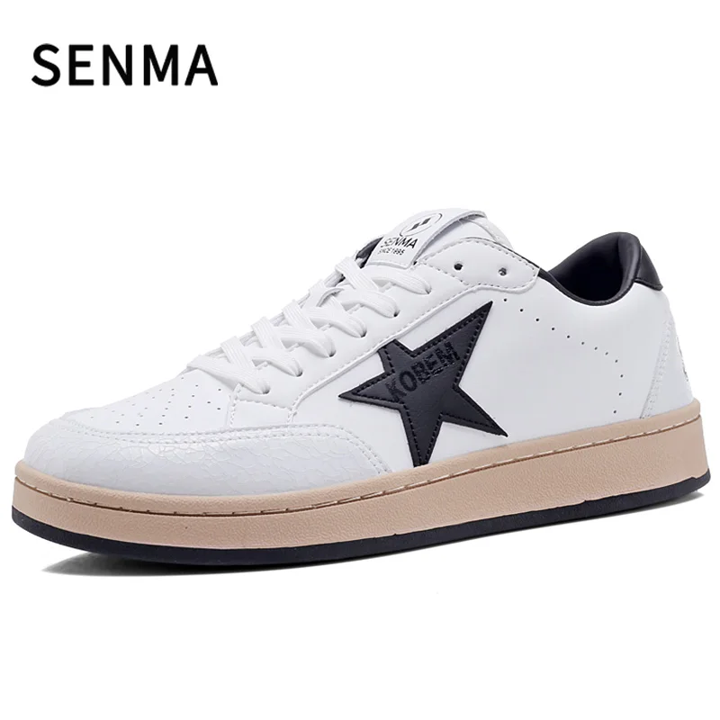 

SENMA Luxury Men's Shoes Women's Casual Shoes Leather Board Shoes New Versatile White Sneakers Tennis Mens Shoes Walking Shoes